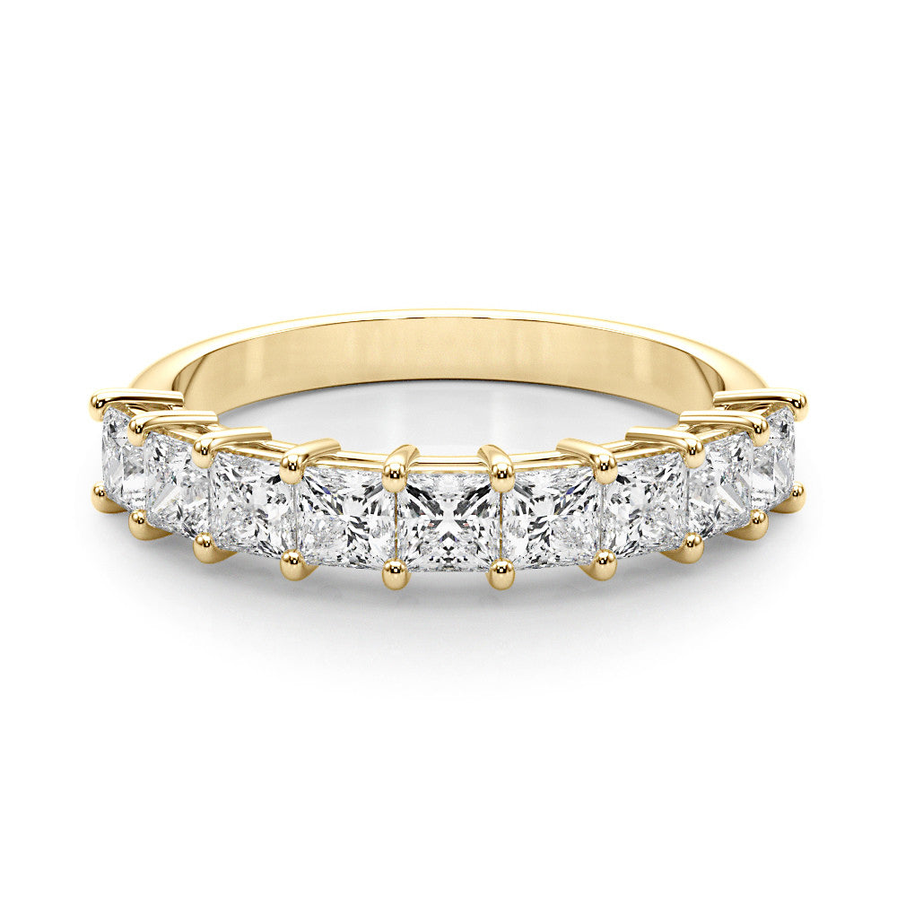Nine Stone 2.0 ct. Princess Cut Diamond Anniversary Ring-VIRABYANI